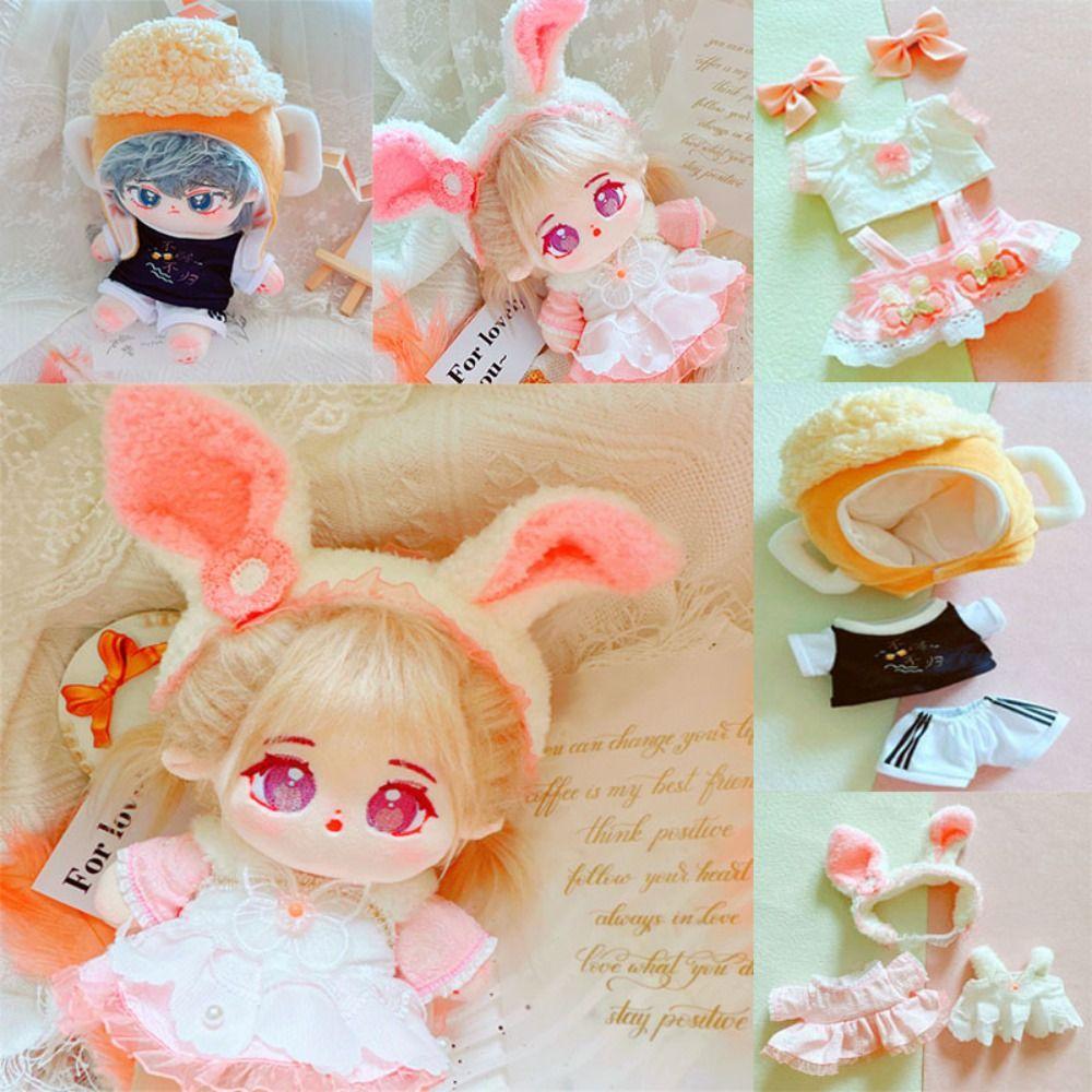 

Модные весенне-летние платья, милая кукла, шерстяная юбка, новая плюшевая одежда для кукол, хлопковая кукла 20 см