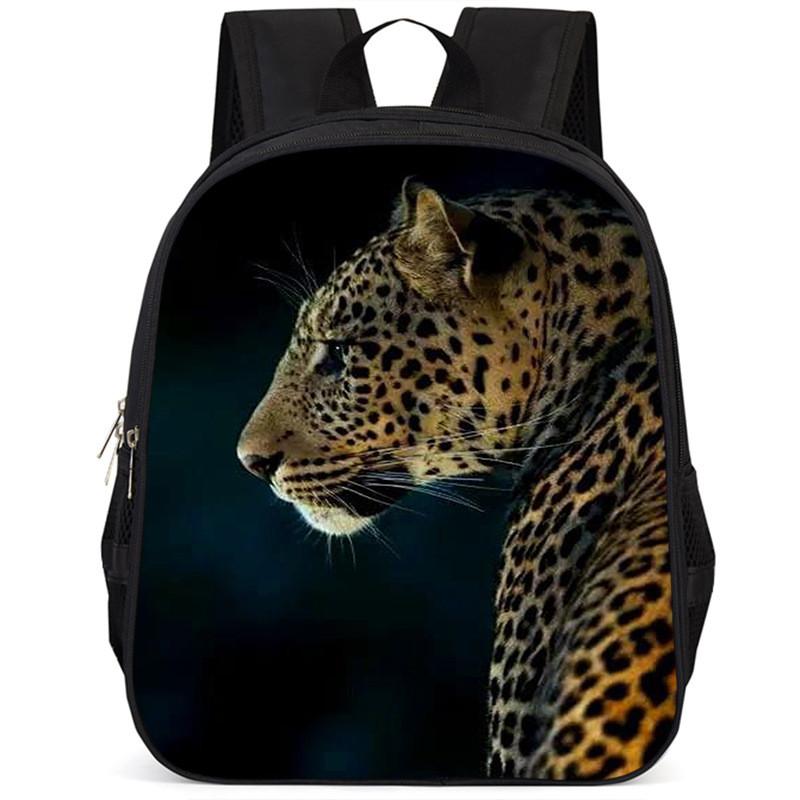 Spacious And Lightweight 15-inch 3d Leopard Backpack For School Kids