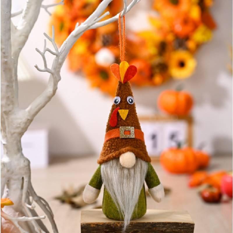 Cozy Harvest Festival Decorative Thanksgiving Gnome Figurine With Light Up Features