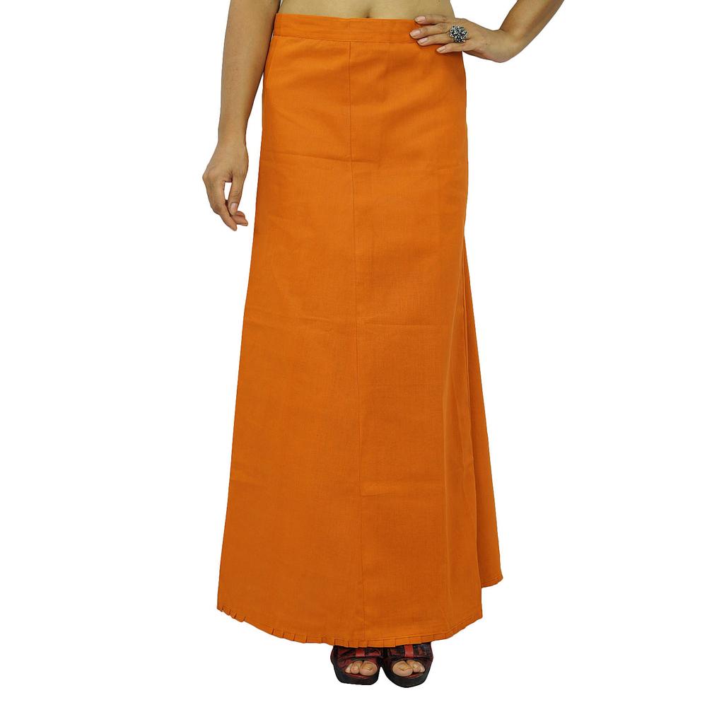 Inskirt Lining For Sari Ethnic Indian Ready-made Solid Cotton Petticoat