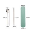 Portable Stainless Steel Cutlery Set: Fork, Spoon & Chopsticks - Ideal for Students & Outdoor Use