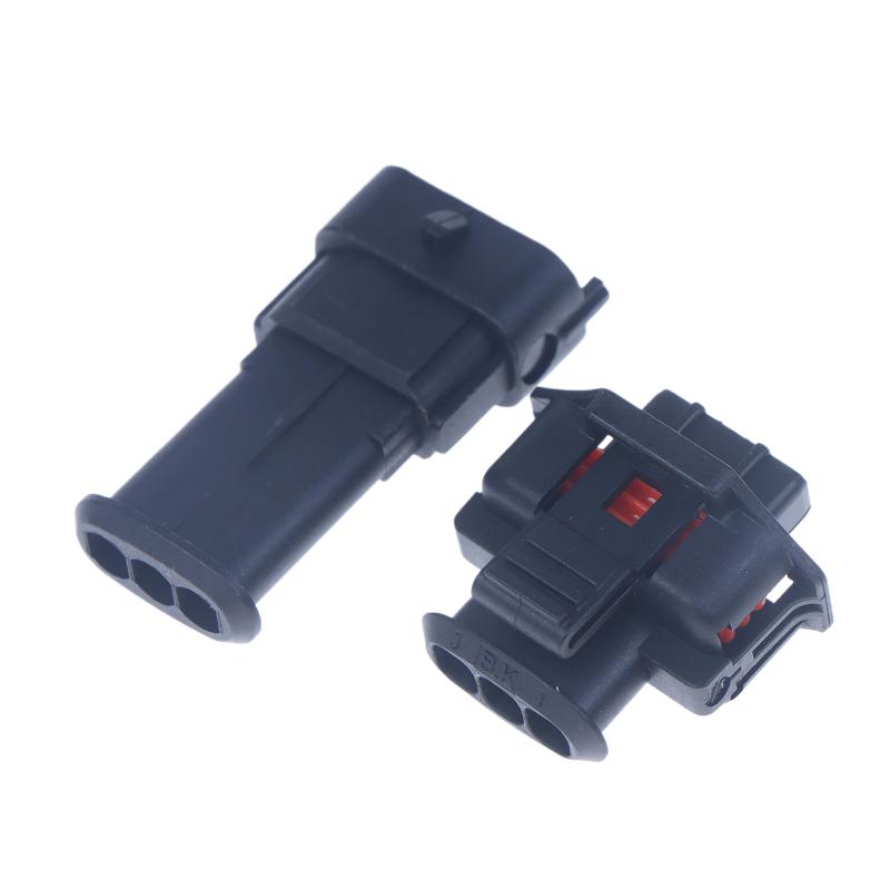 1 Set 3 Pin Male Female Auto Diesel Injection Pump Connector Pressure Crankshaft Sensor Plug For 1928404227 1928403966