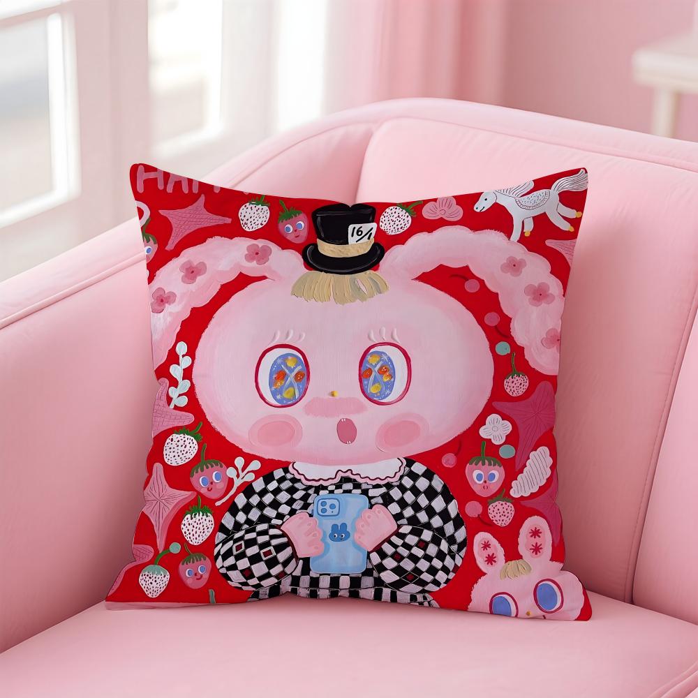 Niedlicher K-Kima Kissenbezug Bequemer Wendekissenbezug Ideal für Auto Sofa Schlafzimmer & mehr