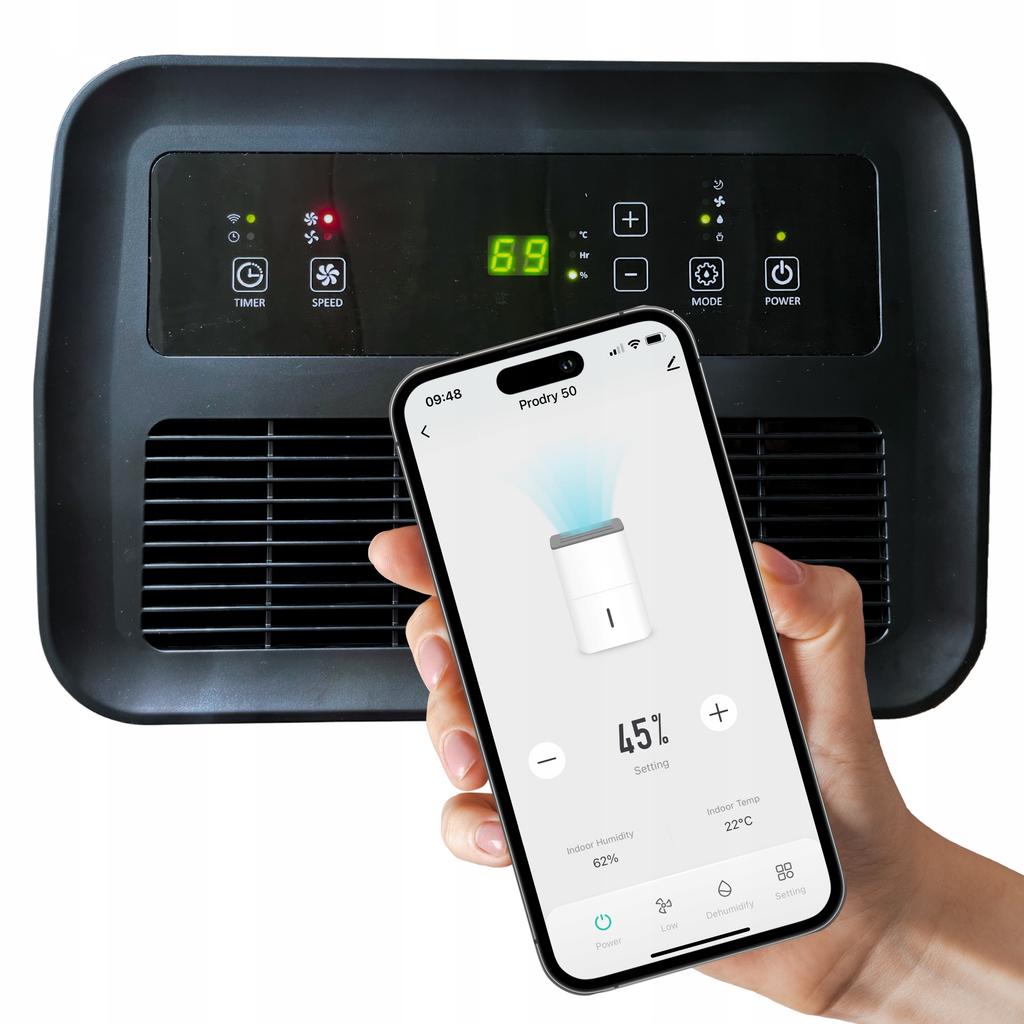 PRODRY 50L/24h WiFi Dehumidifier
