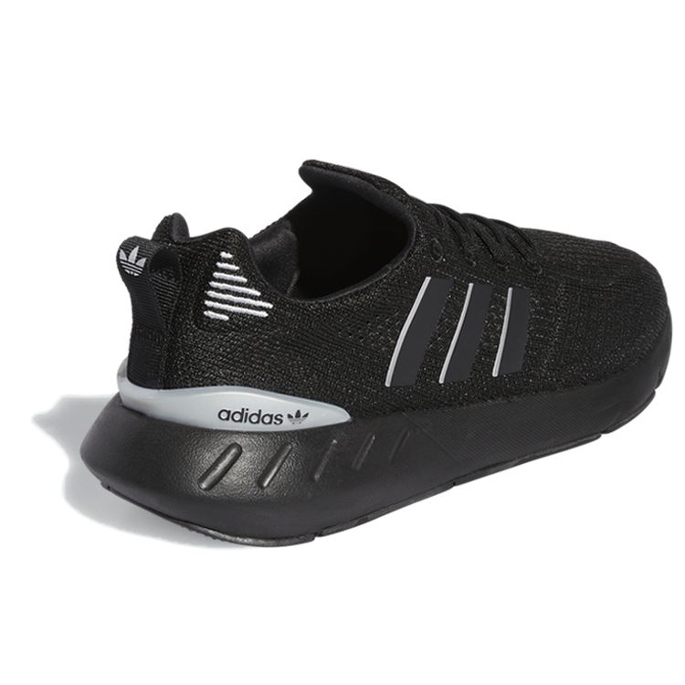 Adidas Originals Swift Run 22 Comfortable Fabric Shock Absorption Non-Slip Breathable Low-Top Casual Running Shoes Women Sneaker Black GZ4974