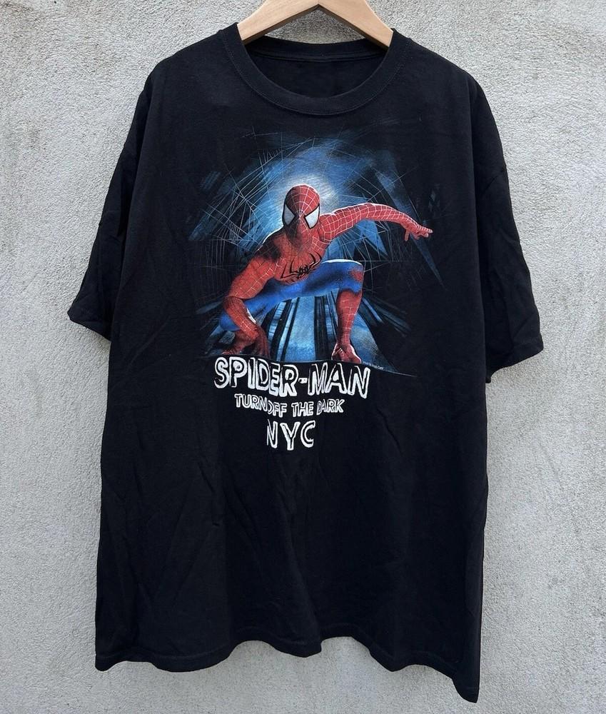 

Marvel Spider-Man Turn Off The Dark T-Shirt Size S-5XL Unisex T-Shirt XXXXL