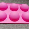 Molde para hornear pudín, molde de silicona con forma de media bola para pasteles, muffins, cupcakes, cubitos de hielo, herramienta para hornear