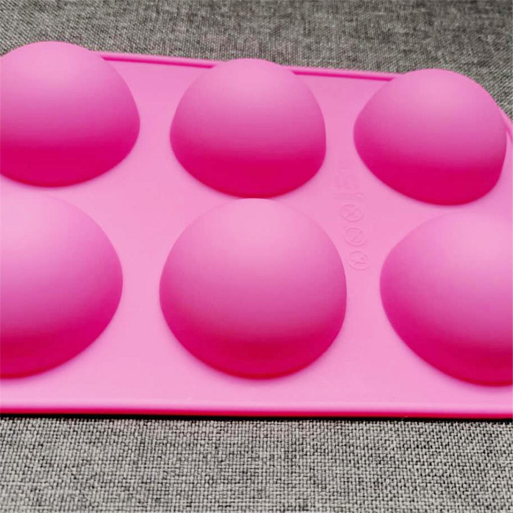 Molde para hornear pudín, molde de silicona con forma de media bola para pasteles, muffins, cupcakes, cubitos de hielo, herramienta para hornear