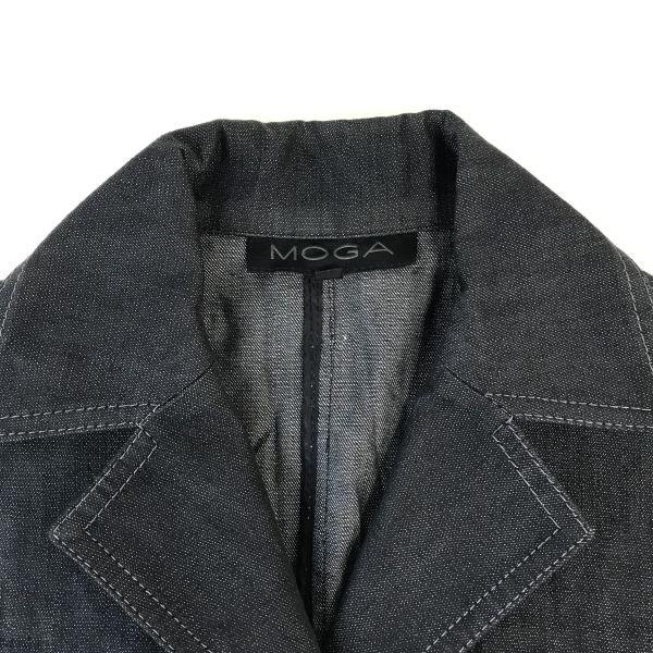 MOGA Silk 14% Blend High-End Denim Jacket Women’s 2 M Gray Jackets Jumpers