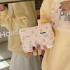 Fashion  Sanitary Napkin Storage Bags Small Cosmetic Bags Flower Pattern Zipper Coin Purses Lady Girls MakeUp Bag Key Money Bags