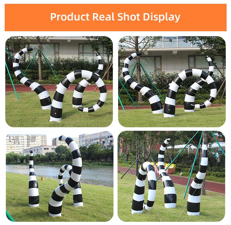 Garden decoration sandworm pvc inflatable decorations