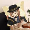 B-Bungo Stray Dogs Anime Pillow Case Fashion Square Pillowcase Bedroom Sofa Room Ins Decoration Leisure