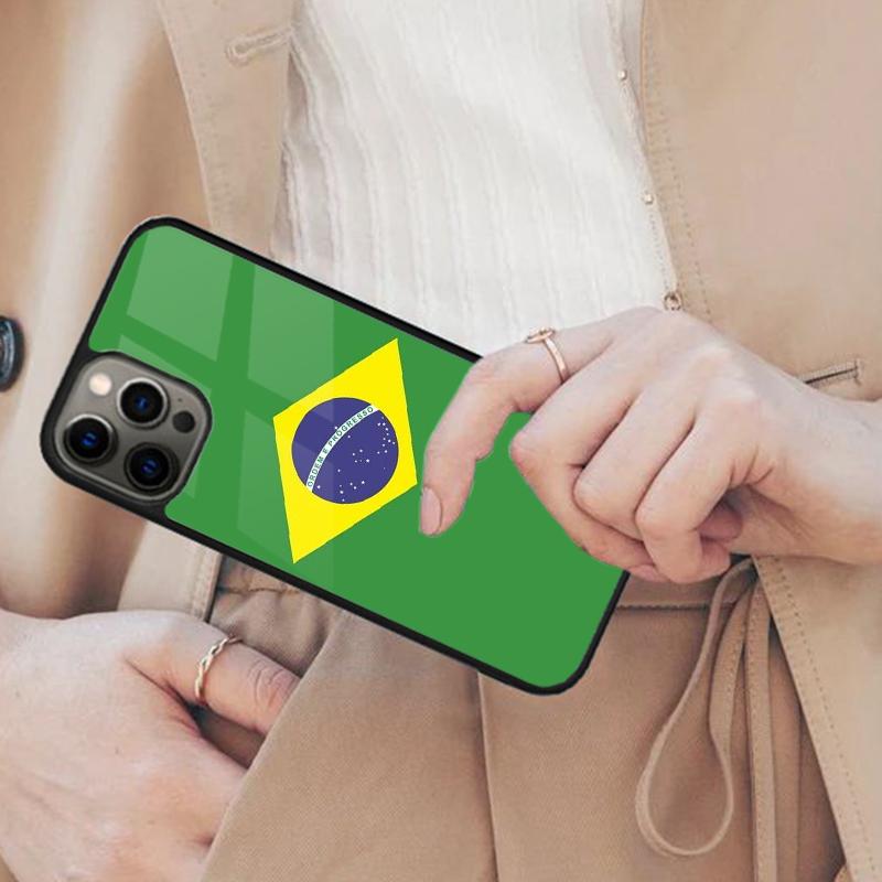 Brasil Brazil Flag Vintage Retro Country Brazilian Pride Magnetic Phone Case For iPhone 17 Air 16 14 13 12 Pro Max 15 Plus Cover