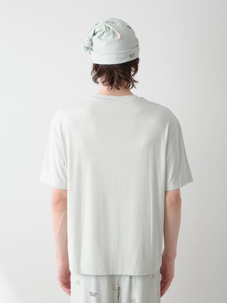 Gelato Pique HOMMEsleeping Cat Print LPT Set PMCT254993MNTL One-Point T-Shirt + All-Over