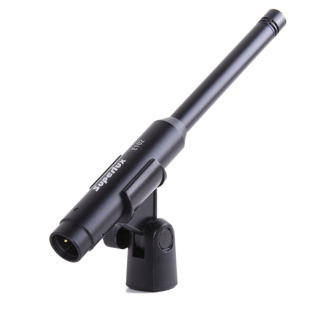 

Superlux E102 Cardioid Condenser Microphone for Instruments, Black