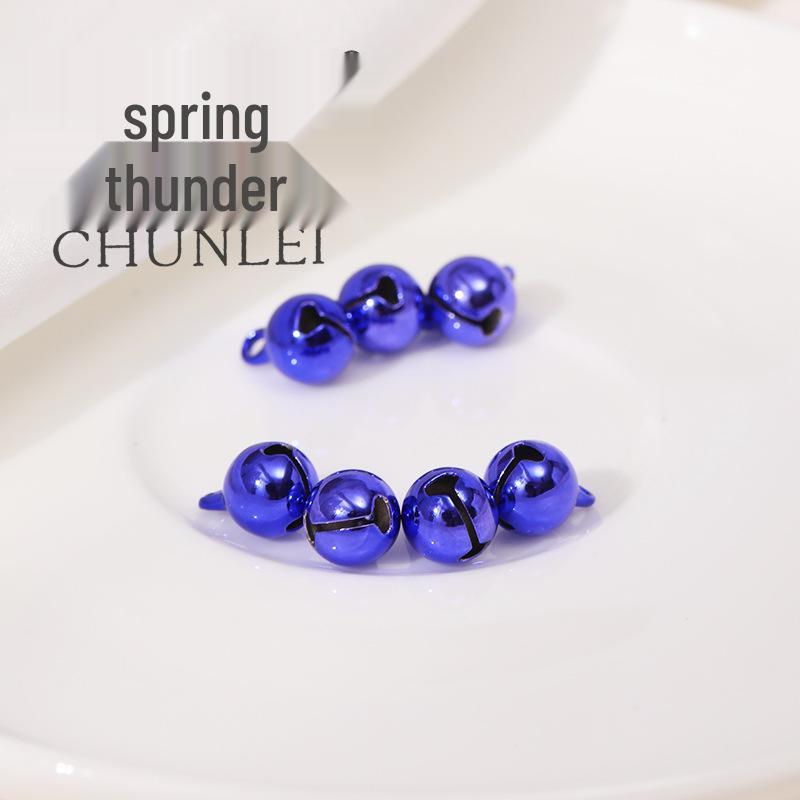 8mm Colored Copper Bell Charm for Pet Collars & Christmas Decorations