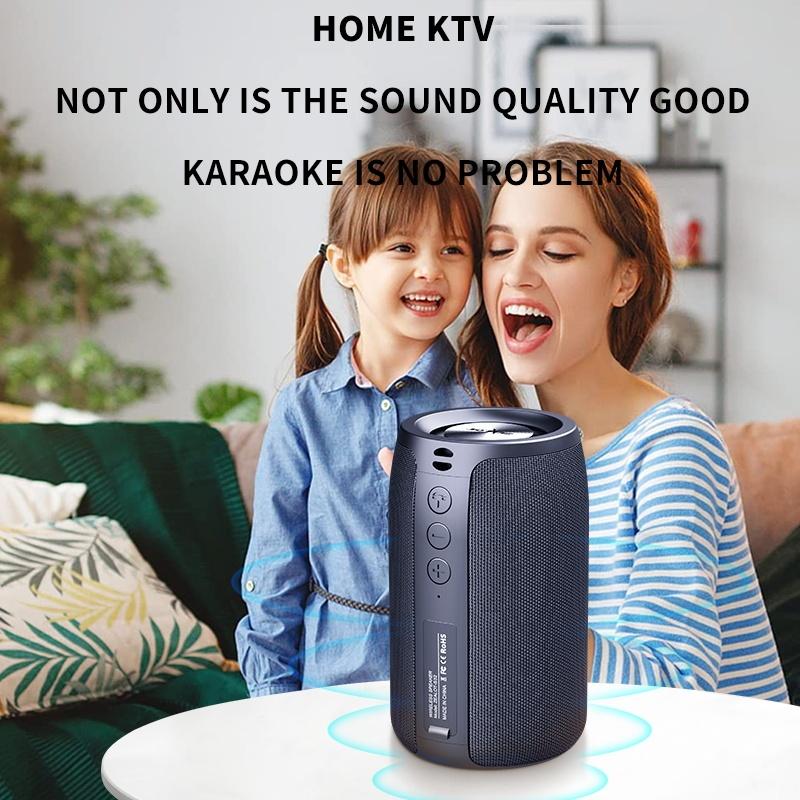 Altoparlante Bluetooth Wireless S32 Portatile da Esterno con Subwoofer, Impermeabile IPX 6, Accoppiamento Doppio, Batteria da 1800mAh