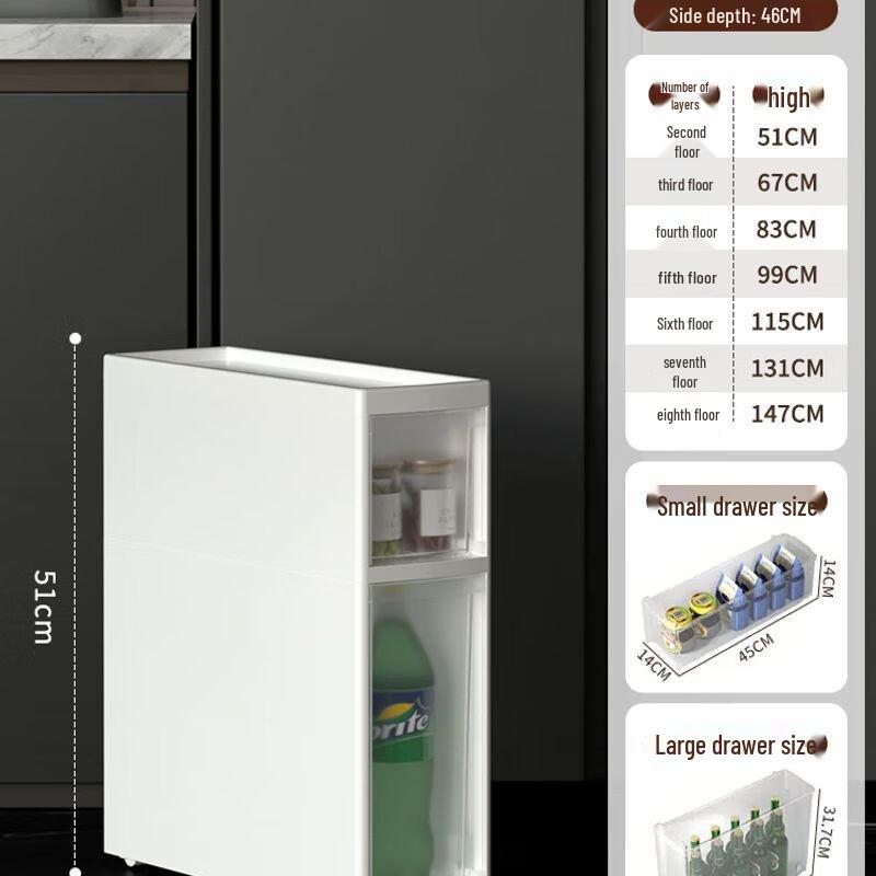 

Узкий шкаф для хранения в зазоре с ящиками