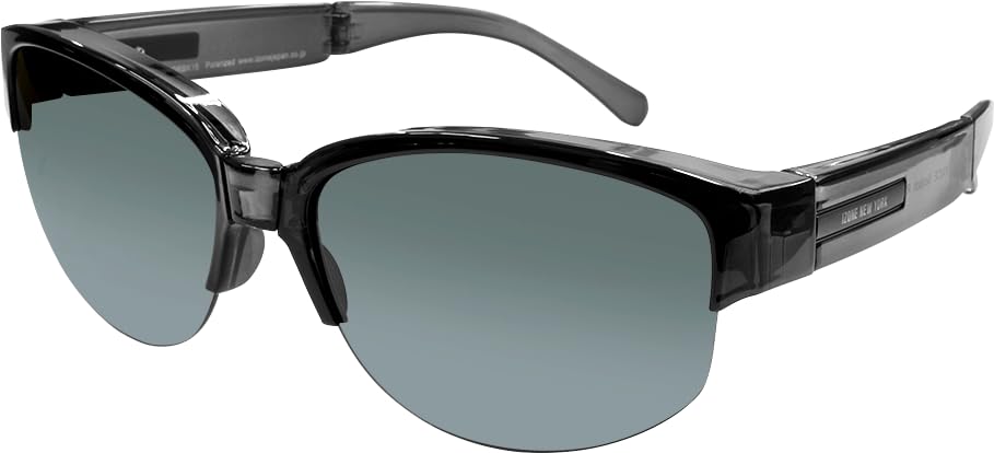 

iZONE Поляризованные IDRIVE для и Солнцезащитные очки для рыбалки, Накладные очки, P4770-DRBK15, Вождение, Гольф, (Черный-Прозрачно-Серый)