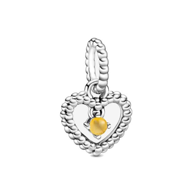 Original 12 Month Birthday Dangle Pendant Diy Bead Fit Original  Charms Silver 925 Bracelet Trinket Jewelry for Women