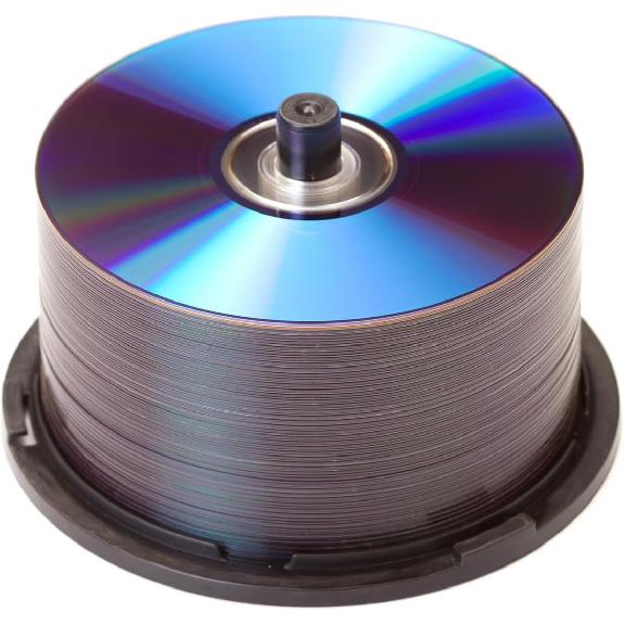 DOITOOL Empty Cd Storage Bucket Portable Dvd Holder Container for 50 Discs Clear Cd Storage Holder Protects against Dust and Moisture Compact