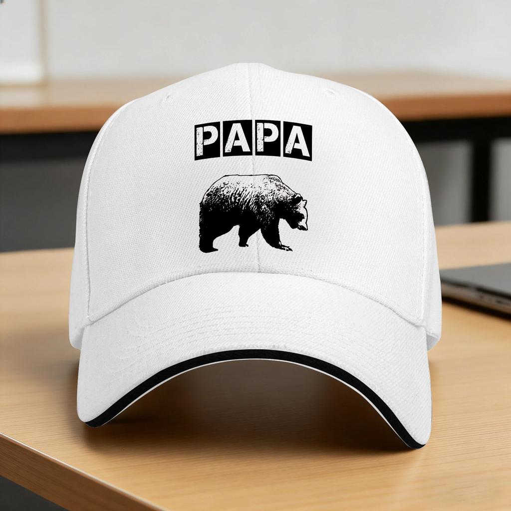 Fathers Day Papa Bear Periodic Table Sun Baseball Cap Summer UnisexTeens  Print Trucker Hat Tennis Skate Baseball Caps