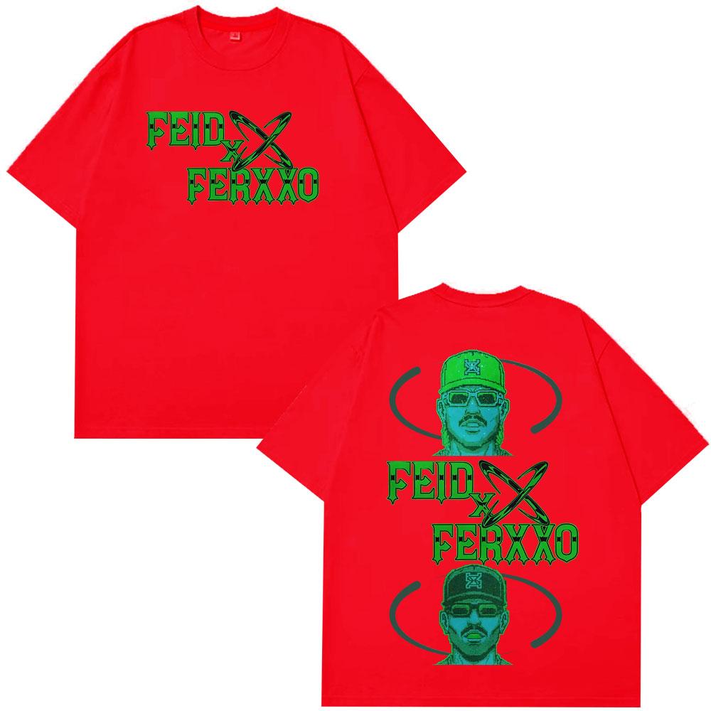 Rapper Feid Ferxxo Falxxo Tour 2026 Print Tshirt Unisex Women Fashion HipHop Tshirts Summer Casual Cotton Tshirts