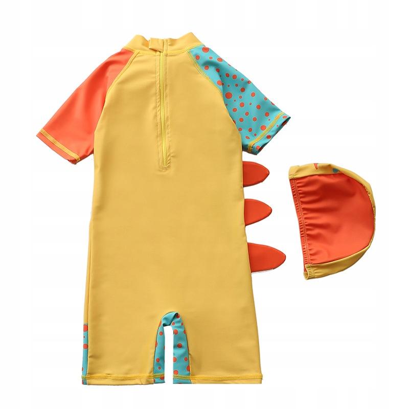Uv Upf 50+ Swimsuit For Boys 98-104 3-4 Years Old Yellow