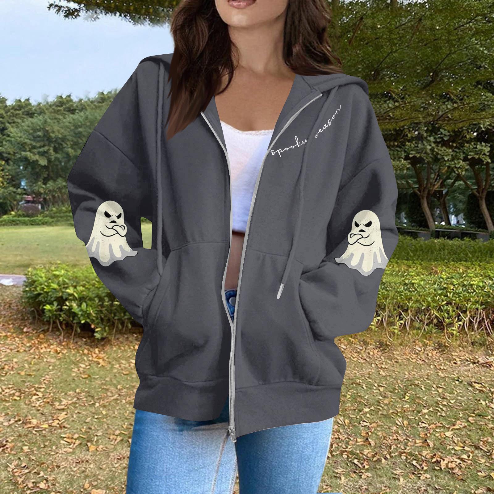 

Женская мода Повседневные толстовки с капюшоном и длинным рукавом однотонные топы XL