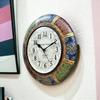 Hand-Painted Wooden Wall Clock / 12 Inch (30 CM's)