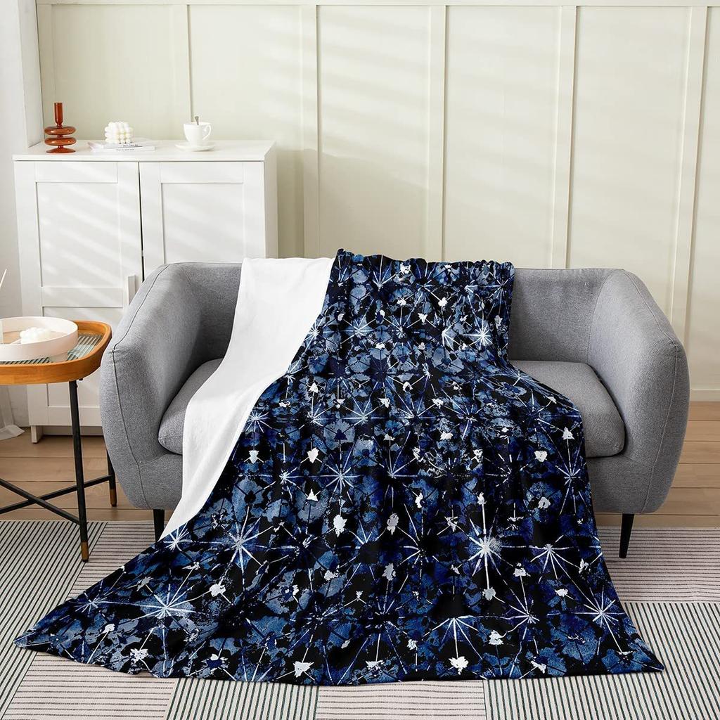 Cosmic Star Pattern Digital Printing Flannel Blanket Printing Single Layer Flannel Blanket