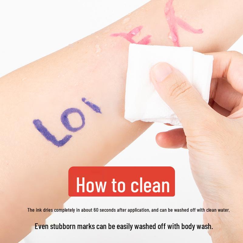 Washable Body Graffiti Pen for Face and Hand Painting - Erasable Fun Game Prop