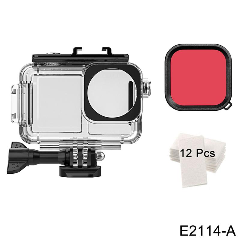 

40m Waterproof Case for DJI OSMO Action 3 4 5 Pro Underwater Dive Housing Protective Diving Cover Mount Accessories E2114-A