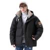 Autumn and winter trend men's and women's same style couple warm thickened bread clothes men's trendy brand hooded jacket