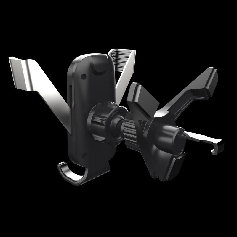 Τριγωνική Βάση Βαρύτητας Αθόρυβη Θήκη Τηλεφώνου Αυτοκινήτου για Στρογγυλούς Αεραγωγούς