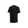 Adidas Originals Trefoil Logo Print Crew Neck Short Sleeve T-Shirt Men Tops Black GK5909