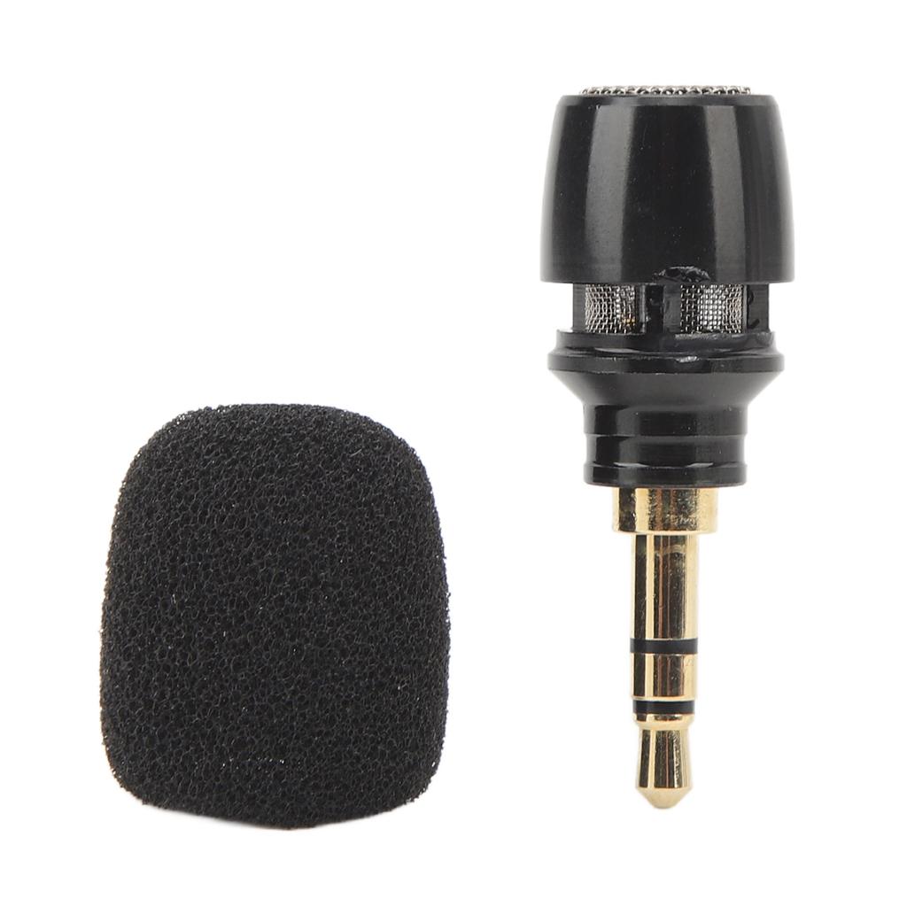 Mini Camera Condenser Microphone High Sensitivity Noise Canceling Omnidirectional 3.5mm Plug Tiny Microphone