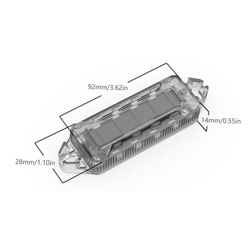 Strobe Light For Truck Solar Wireless LED Lights Car Exterior Anti Collision Warning Safety Solar Waterproof Flashing Lamp For