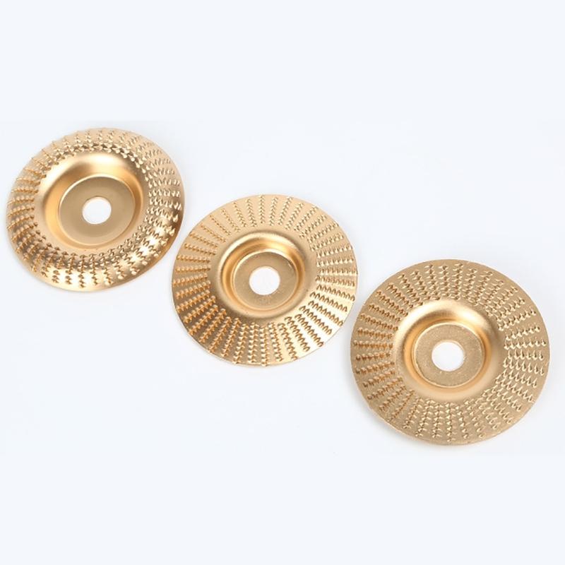 3Pcs High Carbon Steel Grinding Wheel Disc Wood Shaping Disc Carving Disc Set for Woodworking Grinding Wheel Shaping
