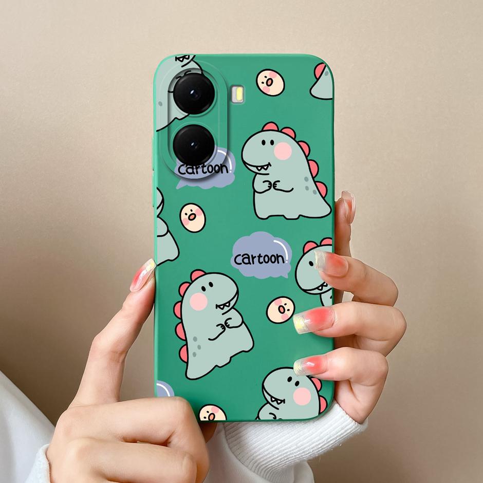 For Xiaomi Poco X7 X7 Pro Cases Cartoon Dinosaur Bear Shockproof Anti-fall Creative Soft Shell For Xiaomi PocoX7Pro Capa Funda