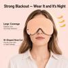 1Pc Double-sided Cool and Warm Dual-use Breathable Ice Silk Summer Eye Mask Blocks Light Without Pressing The Eyes Protect Sleep