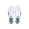 PUMA Shuffle Cow Split Leather Comfortable Breathable Low top Skateboard Shoes Unisex White Black 309668-03
