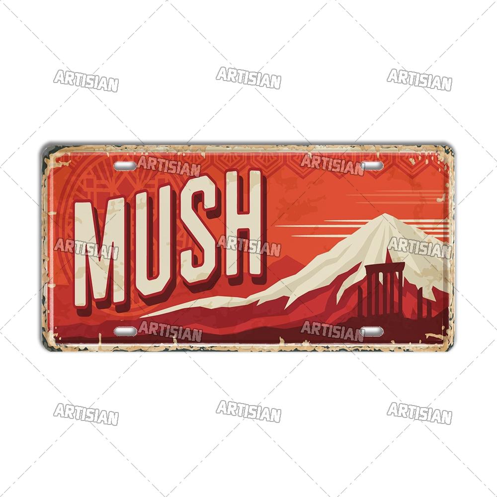 TURKEY Landmark License Plate Turkiye City Decorative Vehicle Plate Metal Tin Plaque Wall Decor Garage Bar Pub Club