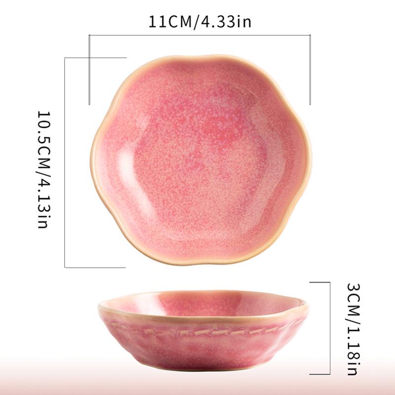 INS Jewelry Tray: Kiln-Fired Ceramic Dish for Home Entrance, Ornament Display, Ring & Earring Storage.