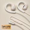 Fones de Ouvido com Fio Tipo Clip-on Tipo C e 3,5 mm Controle 9D Som Surround Fones de Ouvido Esportivos Headset para Gamer Fones de Ouvido ENC com Microfone HD Para Samsung