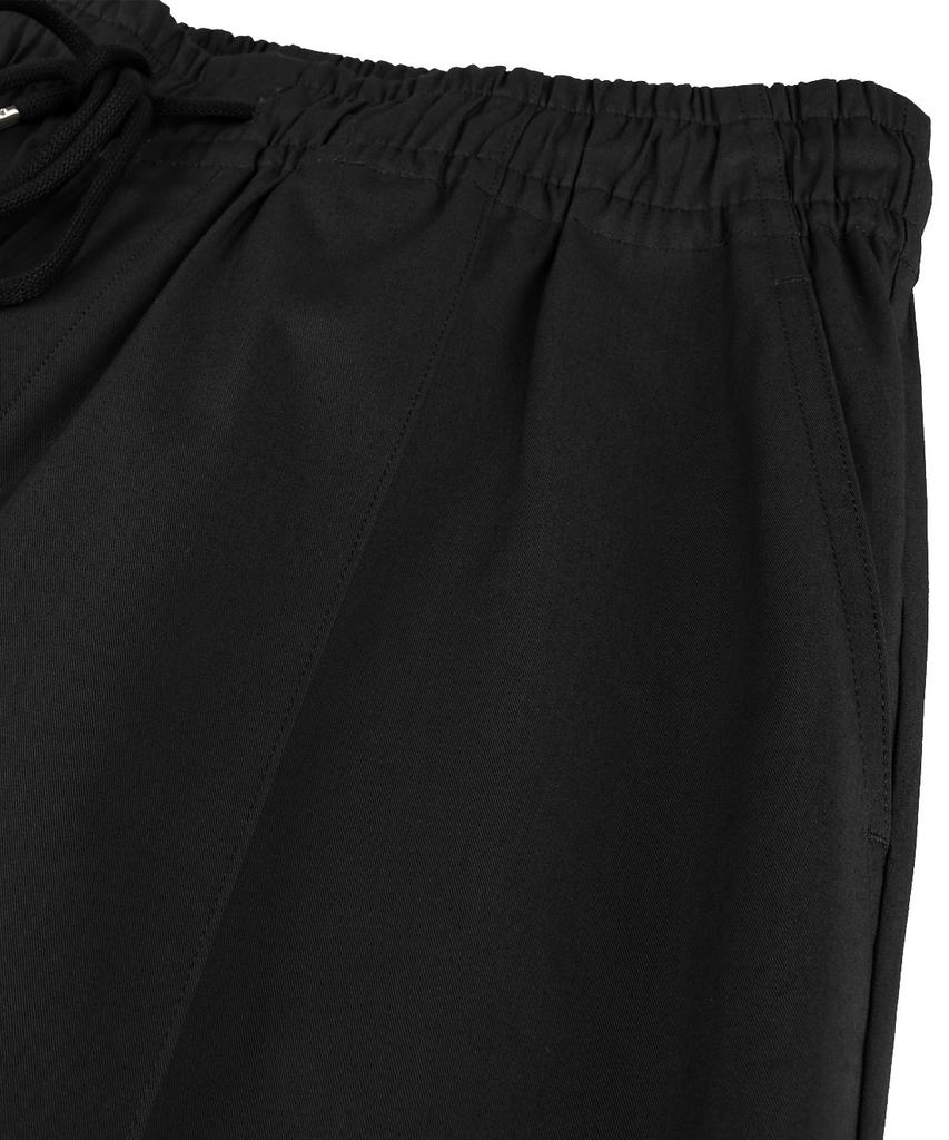 Nodeuyuumeon Cotton Relax Elastic Waist Pants [Black]