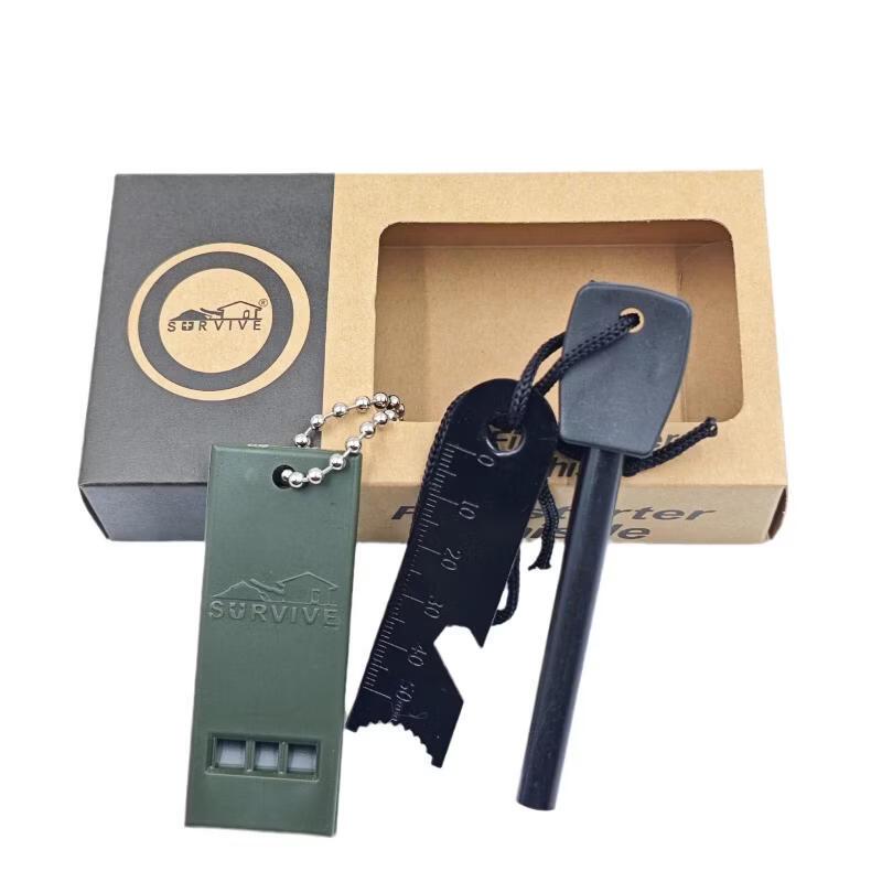 SMVP Outdoor Survival Flint & Whistle Fire Starter