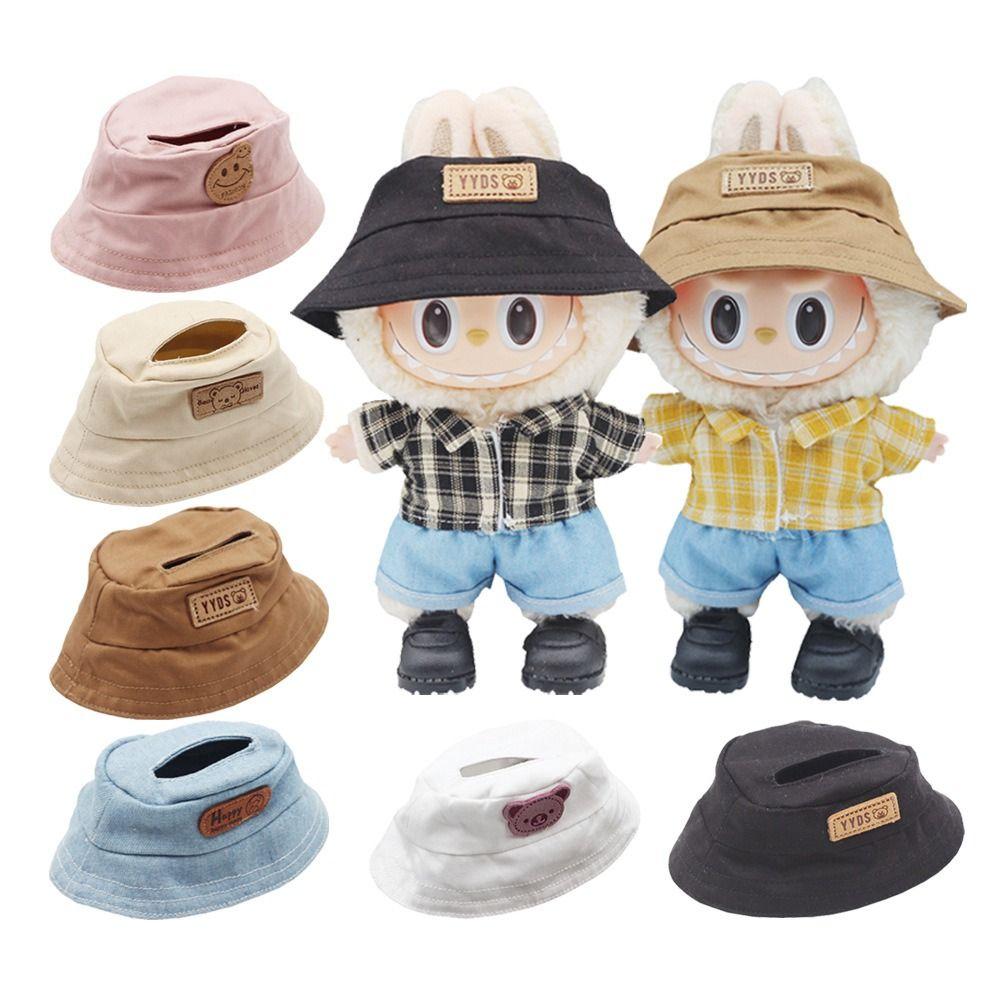 

Toy Accessories Labubu Doll Fisherman Hat Doll s Clothes Plush Dolls Clothes Kids Girls Toys коричневий