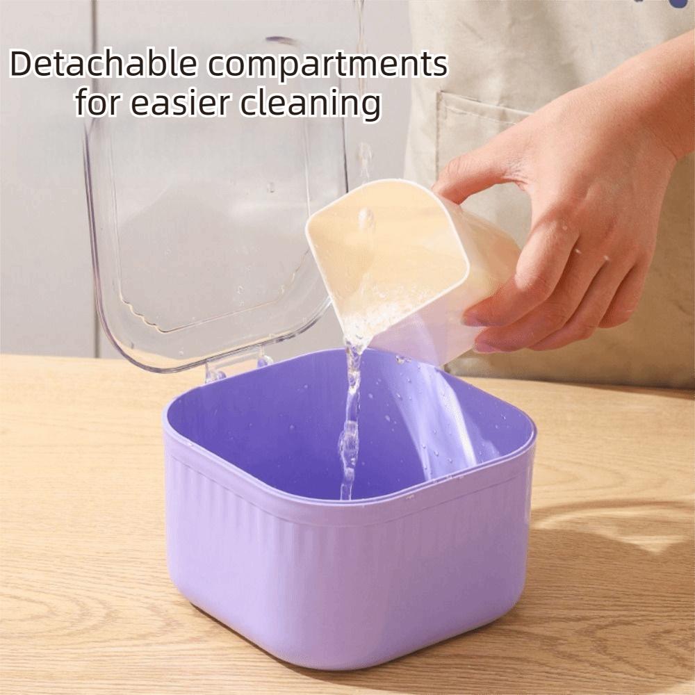 4 in 1 Condiment Jar Moisture-proof Condiments Dispenser Save Space Seasoning Box  Camping