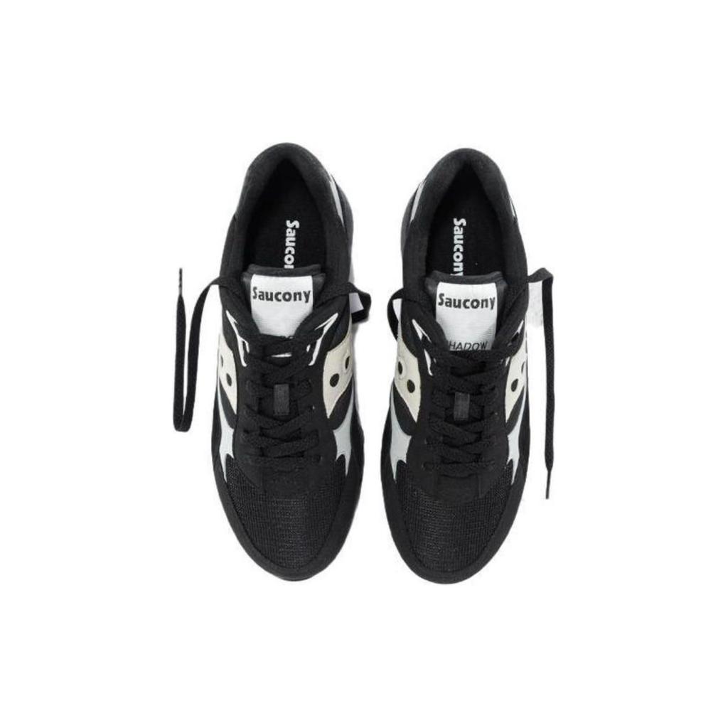 Saucony Shadow 6000 Classic Retro EVA Cushioning Non-Slip Wear-Resistant Breathable Low-Top Casual Running Shoes Men sneaker Black White S79008-7